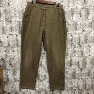 Woolrich Womens Corduroy Straight Leg Pants Khaki Pockets Stretch W32x30